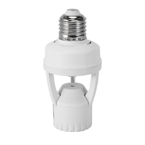 8X AC110-220V 360 Degrees Pir Induction Motion Sensor IR Infrared Human E27 Plug Socket  Base LED Bulb Lamp Holder 1