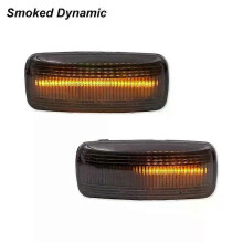 (Dynamic Smoked)Applies to 2PCS Side Marker Amber yellow Signal Lights For Jeep compass Grand Cherokee