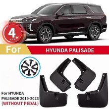 (utan pedal) Kompatibla stänkskärmar för Hyundai Palisade 2019 2020 2023 Bakhjulsstänkskydd Bilmodifiering