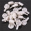60 Pcs Plastic Heavy Wall Picture Frame Hooks Hangers 3-Pin Small White 2