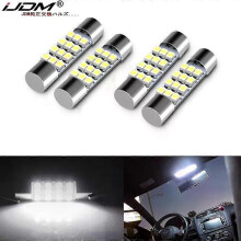 Applies to (4) Xenon White 12-SMD 578 579 572 211-2 212-2 214-2 LED Replacement Bulbs For Car Interior