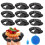 20X Assadeira para Tortas, Assadeiras para Tortas de 4 Polegadas, Forma Antiaderente Removível de Fundo Solto em Aço Carbono 4 Polegadas, Forma para 3