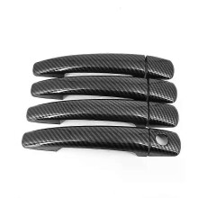 (schwarz) Kompatibel mit CITROËN C5 2008-2015 CITRO_N Türgriffabdeckung aus Chrom-Carbonfaser, Zierleiste,