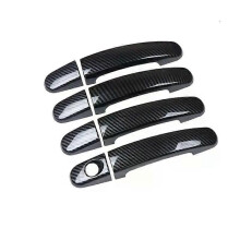 (Carbon)Kompatibel mit Ford C-MAX 2004-2010 MK1 C MAX Türgriffabdeckung aus Carbonfaser-Chrom