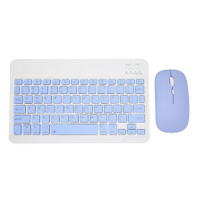 Draadloze toetsenbord-muisset 10 inch computer toetsenbord-muis combo voor tablet, mobiele telefoon, computer blauw