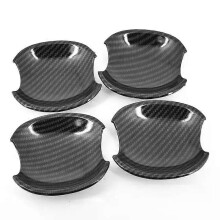(carbon bowl)Compatible For Ford Ranger Everest 2006 2007 2008 2009 2010 2011 Chrome Carbon Fiber Car