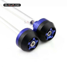 (Front Rear Blue)Applies to Front Rear Axle Fork Crash Sliders For YAMAHA FZ-1N FZ1N 2006-2012/ FZ1