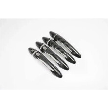 (carbon 2 button)Compatible For Kia Optima K5 TF 2011 2012 2013 2014 2015 Carbon Fiber Chrome Car Door