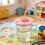 Practical Silicone Cups Cover Sun Flower Shape-Light Blue 11