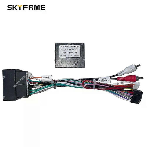 (Komplettes Set OD) Gilt für Kfz-16-poligen Kabelbaumadapter, Canbus-Box-Decoder, Android-Radio-Stromkabel