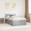 VidaXL vidaXL Bed Frame Concrete Grey 120 x 190 cm Engineered Wood 1