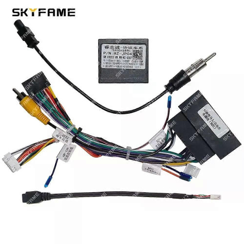 Gilt für 16-poligen Kabelbaumadapter, Canbus-Box-Decoder, Android-Radio-Stromkabel für Jeep Wrangler