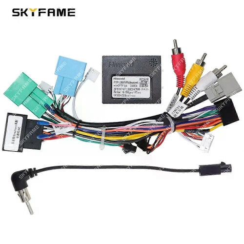 Gilt für 16-poligen Kabelbaumadapter, CAN-Bus-Box-Decoder, Android-Radio-Stromkabel für Fiat Strada