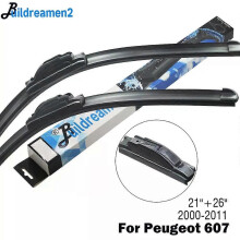 Compatible Buildreamen2 Car Accessories Wiper Blade Rubber Front Windscreen Wiper Fit Side Latch Arms