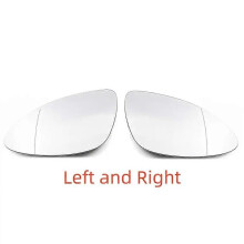 (Links und rechts) Kompatibles Seitenspiegelglas, beheizte weiße Linse, Weitwinkel-Heizspiegelglas