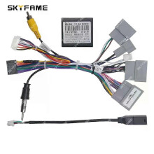 (Full Set RZC)Applies to Car 16pin Wiring Harness Adapter Canbus Box Decode Android Radio Power Cabler