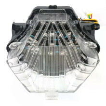(Transparent) Passend für: YAMAHA MT-07 FZ-07 14-17 MT-25 MT-03 YZF R3 R25 2014-2021 Integriertes LED-Rücklicht
