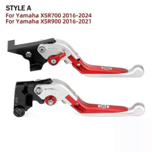 (Rot-Silber) Gilt für 2024 Klappbarer Brems- und Kupplungshebel für YAMAHA XSR 700 900 2016-2023 XSR900
