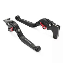 (Schwarz) Passend für klappbare Brems- und Kupplungshebel für YAMAHA MT07 Tracer 700/GT 2016-2024 TRACER