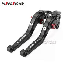 (Schwarz) Gilt für klappbare Brems- und Kupplungshebel für HONDA VFR 800F/X, VFR800 F/VTEC, VFR1200X