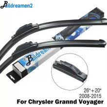 (Front and Rear Wiper)Compatible Buildreamen2 For Chrysler Grand Voyager Car Wiper Blade Frameless Windscreen