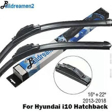(Front and Rear Wiper-black)Compatible Buildreamen2 Car Accessories Wiper Blade Rubber Windscreen Wiper