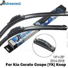 (Front Wiper Only-Silver)Compatible Buildreamen2 Car Styling Wiper Blade Rubber Windscreen Wiper For