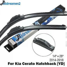 (Front and Rear Wiper-DARK GRAY)Compatible Buildreamen2 Car Styling Wiper Blade Rubber Windscreen Wiper