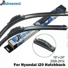 (Front Wiper Only-Blue)Compatible Buildreamen2 Car Accessories Wiper Blade Rubber Windscreen Wiper For