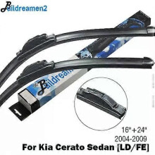 (Front and Rear Wiper-For Kia Cerato)Compatible Buildreamen2 Car Styling Wiper Blade Rubber Windscreen