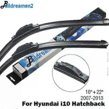 (Front Wiper Only-For Hyundai Accent)Compatible Buildreamen2 Car Accessories Wiper Blade Rubber Windscreen