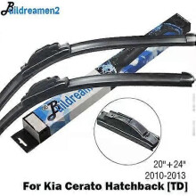 (Front Wiper Only-PURPLE)Compatible Buildreamen2 Car Styling Wiper Blade Rubber Windscreen Wiper For