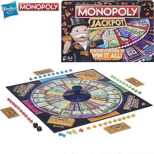 Monopoly Hasbro Jackpot Επιτραπέζιο Παιχνίδι για Οικογένειες Πάρτι Παιδικά Πα 1