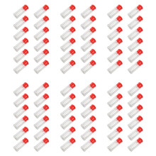72 Pcs Plastic Spice Salt Pepper Shakers Seasoning Jar Can Barbecue Condiment Jar Bottles Cruet Seasoning Box(Red)
