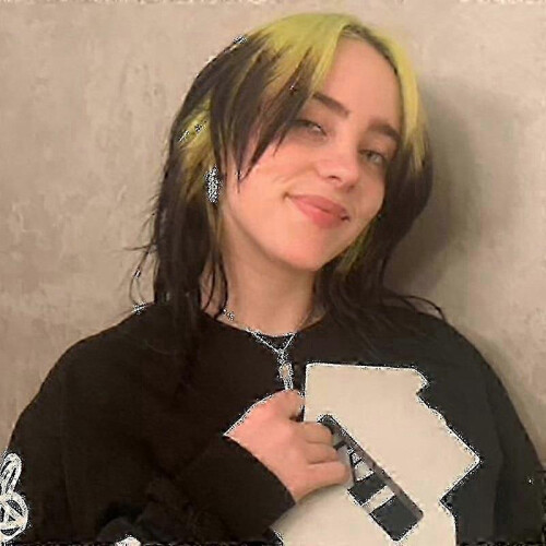 Γυναικείο κολιέ, ασημένιο μενταγιόν, στυλ Billie Eilish, 1 τεμάχιο 1