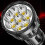 Υπερφωτεινός φακός 12000000LM με 8 LED, επαναφορτιζόμενος τακτικός φακός USB 5