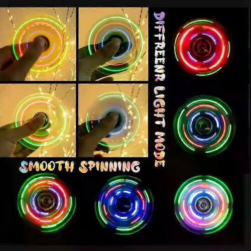 Fidget Spinner, Λαμπερό παιχνίδι ανακούφισης από το αισθητήριο στρες, Μειώ 2