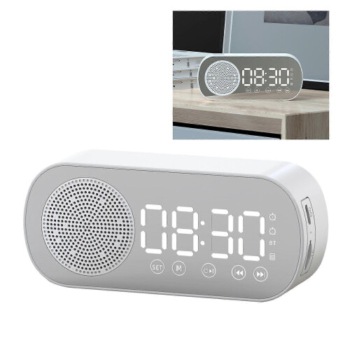 Ρολόι ηχείου Bluetooth Πολυλειτουργικό έξυπνο ψηφιακό ρολόι ξυπνητηρι 1