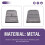 5PCS Steel Handle Wedge for Axe, Hatchets, Mauls or and Other Tools 2P 1