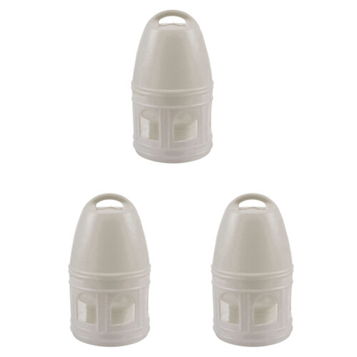 3X Removeble White Plastic Drinker with Handle for Pigeons Bird Supplies 29cm x 17cm