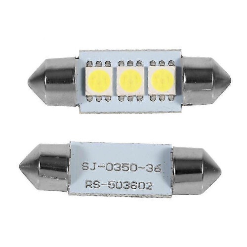 10 τεμάχια λαμπτήρες LED 36mm 12V 3 SMD 5050 Festoon, εσωτερικό φως αυτοκινήτου, λ 2