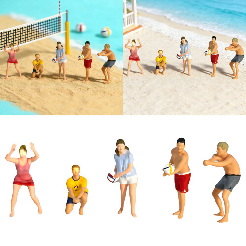 Realistic Beach Volley Figure Model 1:64 Scale Hand- 1025 2