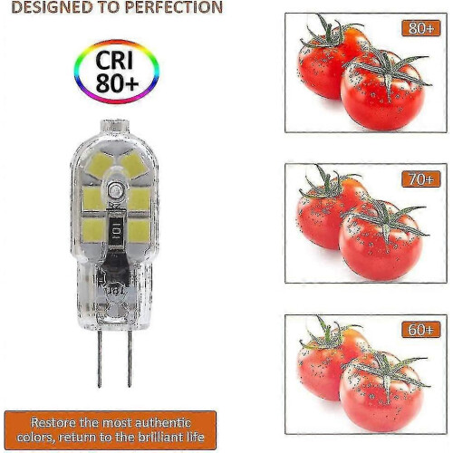 Λαμπτήρας LED G4 2W 12V AC/DC, πακέτο 10 λαμπτήρων αλογόνου ισοδύναμου 20W, 200L 2