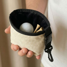 Waterbestendige golfclub-schoonmaaktas met afneembare clip-Rood