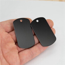 250 Pcs Metal Stamping Blanks Black for Stamping, Engraving Blanks Aluminum Stamping Blanks Keychain Blank Dog Tag