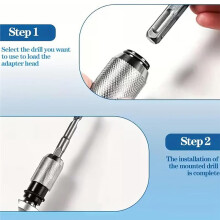 Rotary Hammer Adapter with Impact Drill Bits Set, Electric Hammer to Drill Converter - Adapter + 4PCS Drills