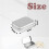4 PCS Small Storage Box with Lid Rectangular Small Tin Boxes Metal Box with Lid Small Tin Box for Home Storage Silver 7