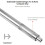 Clé d'extension à décalage de 430mm de Long, avec 4 adaptateurs, 6
