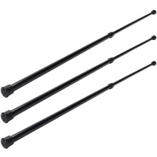 3X FrüHling Ausziehbare Beladene Vorhang Schiene Pole Teleskop Bad Fenster Spannstange, 40 - 70cm