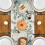 Fall Eucalyptus Leaves Pumpkins Table Runner, Autumn Thanksgiving Kitchen Dining Table Decoration for Indoor A 9